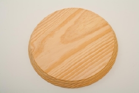Peana redonda de madera 12 cm
